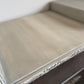Mid Century Hand Painted Low Chest of Drawers: Bronze Glaze