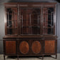 Large Mahogany Breakfront Glazed Bookcase Display Cabinet