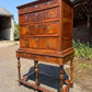 Antique 17th Century Walnut Tallboy Chest On Stand Chest Of Drawers