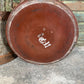 Vintage French Brown Enamel Cooking Pot Tub Garden Planter