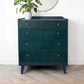 Green Blue & Teal Lebus Chest of Drawers. Vintage Upcycled Mid-Century Furniture