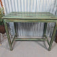 Green Vintage Rustic Indian Solid Wooden Desk Console Hallway Kitchen Island Table