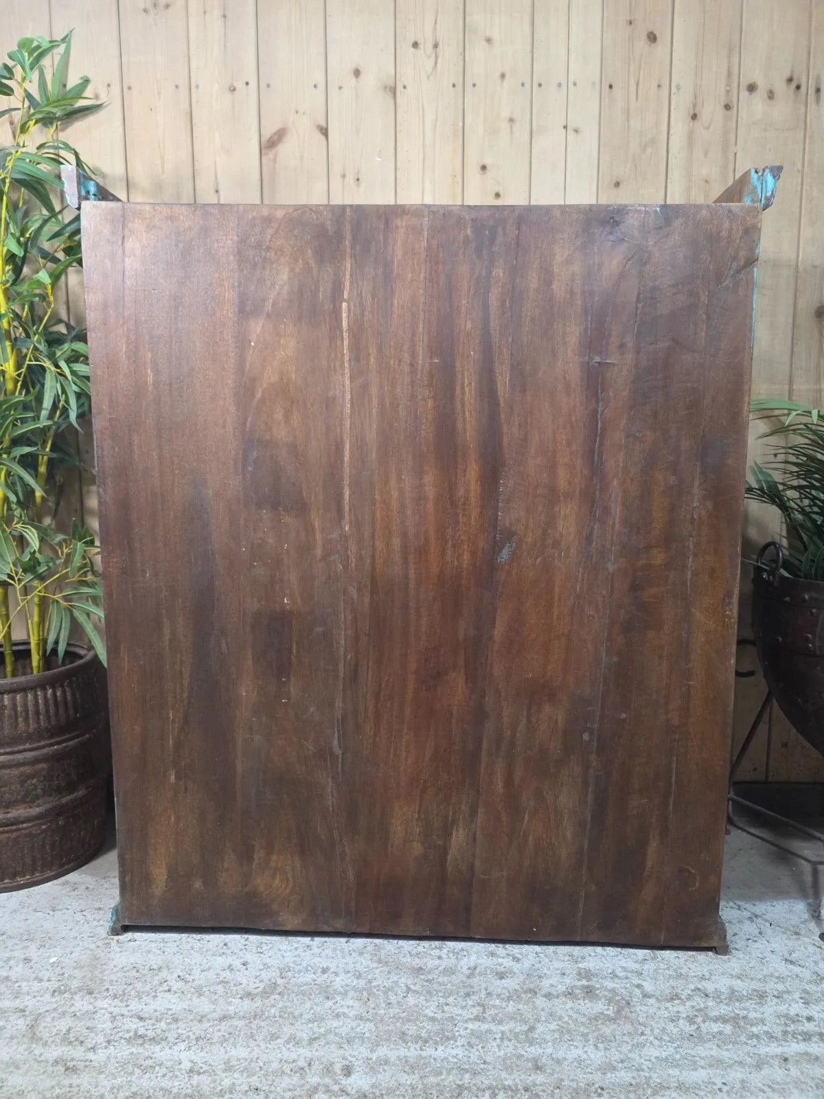 Vintage Reclaimed Indian Freestanding Kitchen Bathroom Drinks Display Cabinet