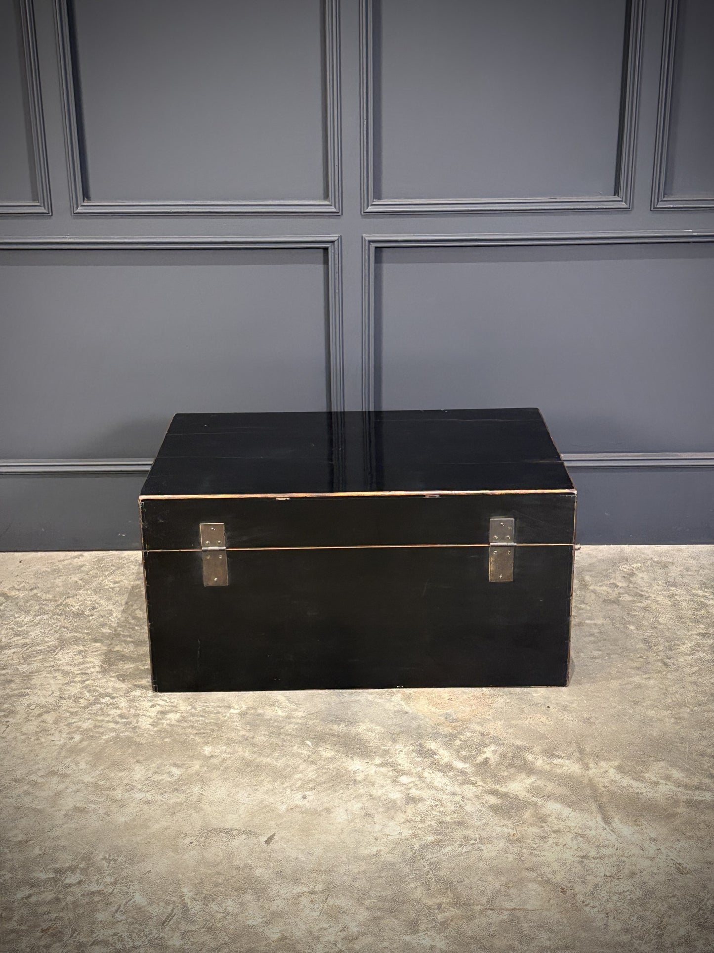 Black Chinese Lacquered Trunk