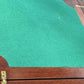 Vintage Victorian Mahogany Games Table , Green Baized Playing Area With Counter Holders