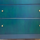 Green Blue & Teal Lebus Chest of Drawers. Vintage Upcycled Mid-Century Furniture