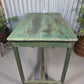 Green Vintage Rustic Indian Solid Wooden Desk Console Hallway Kitchen Island Table