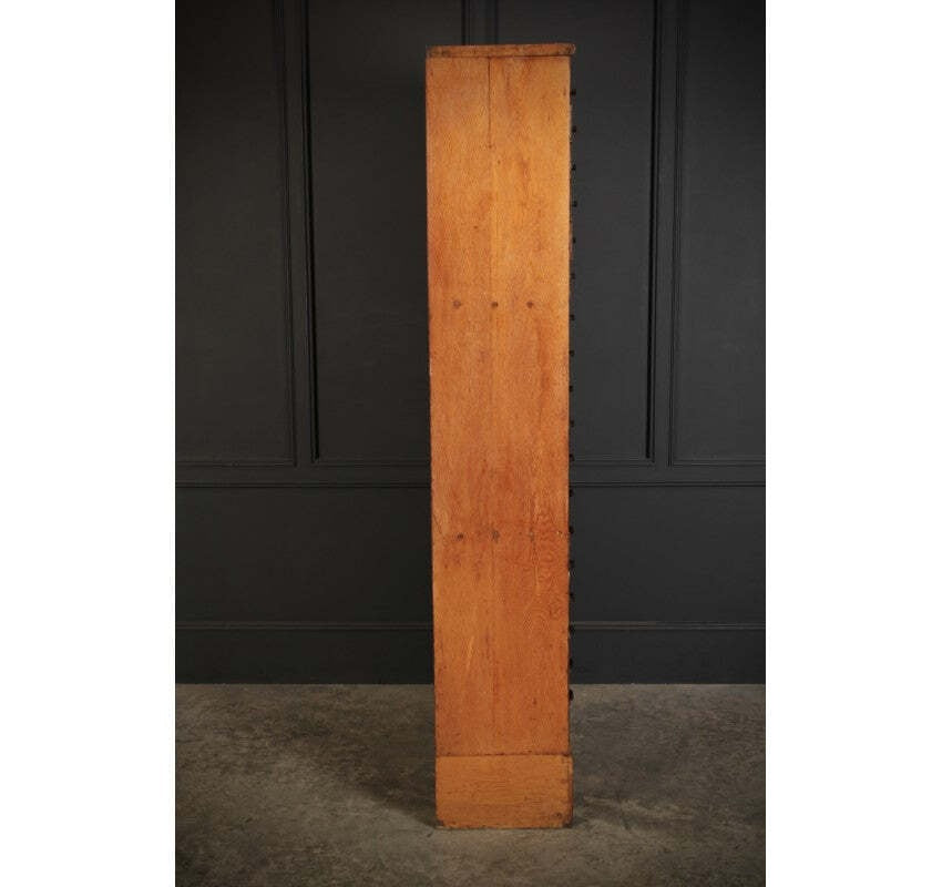 Large Fruitwood Vintage Haberdashery Chest