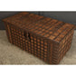 Large Iron Bound Indian Hardwood Trunk