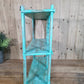 Blue Vintage Reclaimed Solid Wooded Arched Temple Wall Display Shelf Shelves