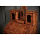 Burr Walnut Marquetry Inlaid Writing Desk