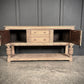 Carved Bleached Antique Oak Carved Sideboard