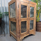 Vintage Drinks Display Cabinet Reclaimed Indian Freestanding Kitchen Bathroom