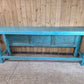 Blue Vintage Solid Wooden Carved Hallway Console Table