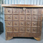 Vintage Reclaimed Rustic Indian Solid Wooden Dowry Chest Coffee Side Table Trunk