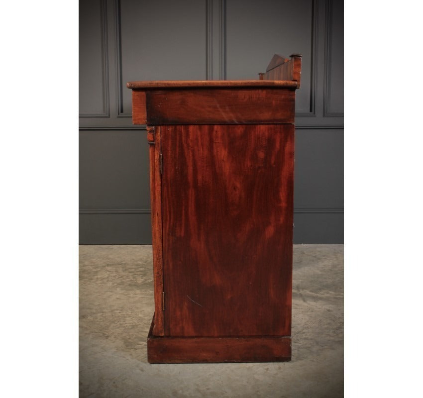 Flame Mahogany Vintage Pedestal Sideboard