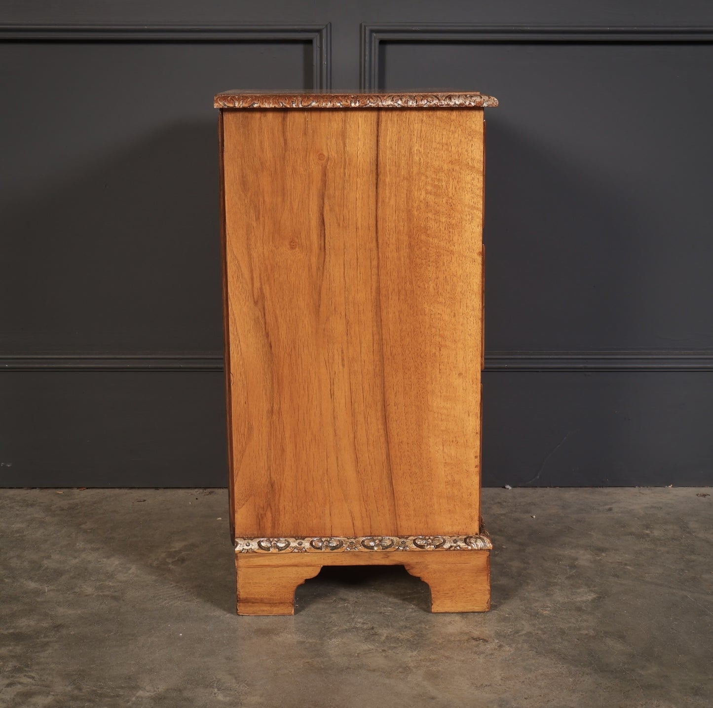 Pair Of Walnut Vintage Bedside Night Stands, 1900s