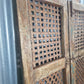 Pair Vintage Rustic Indian Wooden Iron Doors Garden Gates Room Divider Screen