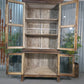 Vintage Glazed Colonial Wooden Kitchen Bathroom Drinks Display Cabinet