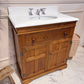 Tradtional Oak Bathroom Vanity Unit