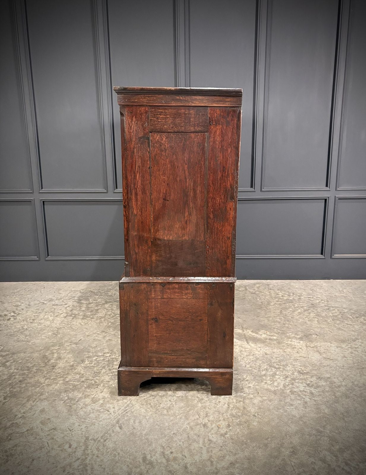18th Century Dwarf Oak Housekeepers Cupboard Cabinet