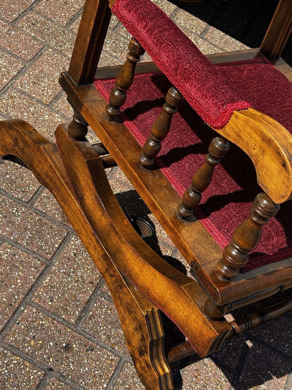 Vintage Victorian Rocking Chair, 1800s
