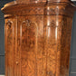 Large Victorian Bow Front Walnut Art Deco Wardrobe