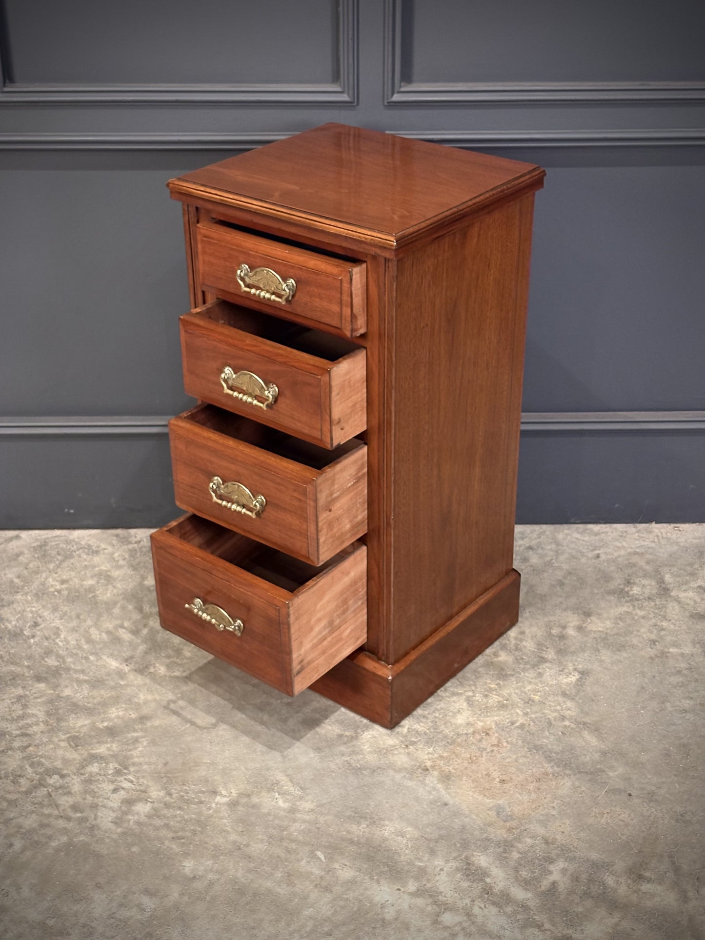 Pair Of Victorian Vintage Walnut Bedside Chests
