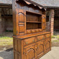 Large Antique Style Solid Oak Hand Made English Country Farmhouse Dresser