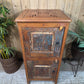 Tall Vintage Indian Wooden Free Standing Bathroom Kitchen Cupboard Cabinet