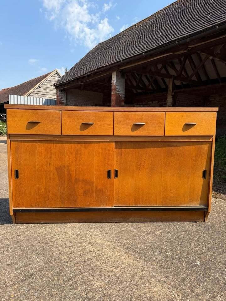 Vintage Mid Century Retro 1960’s Shop Teak Counter Kitchen Unit Kitchen Pantry Larder