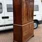 Antique Georgian Flame Mahogany Cupboard & Drawers