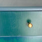 Green Blue & Teal Lebus Chest of Drawers. Vintage Upcycled Mid-Century Furniture