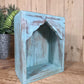 Vintage Rustic Reclaimed Indian Wooden Arched Temple Shelf Wall Display Shelves