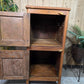 Tall Vintage Indian Wooden Free Standing Bathroom Kitchen Cupboard Cabinet