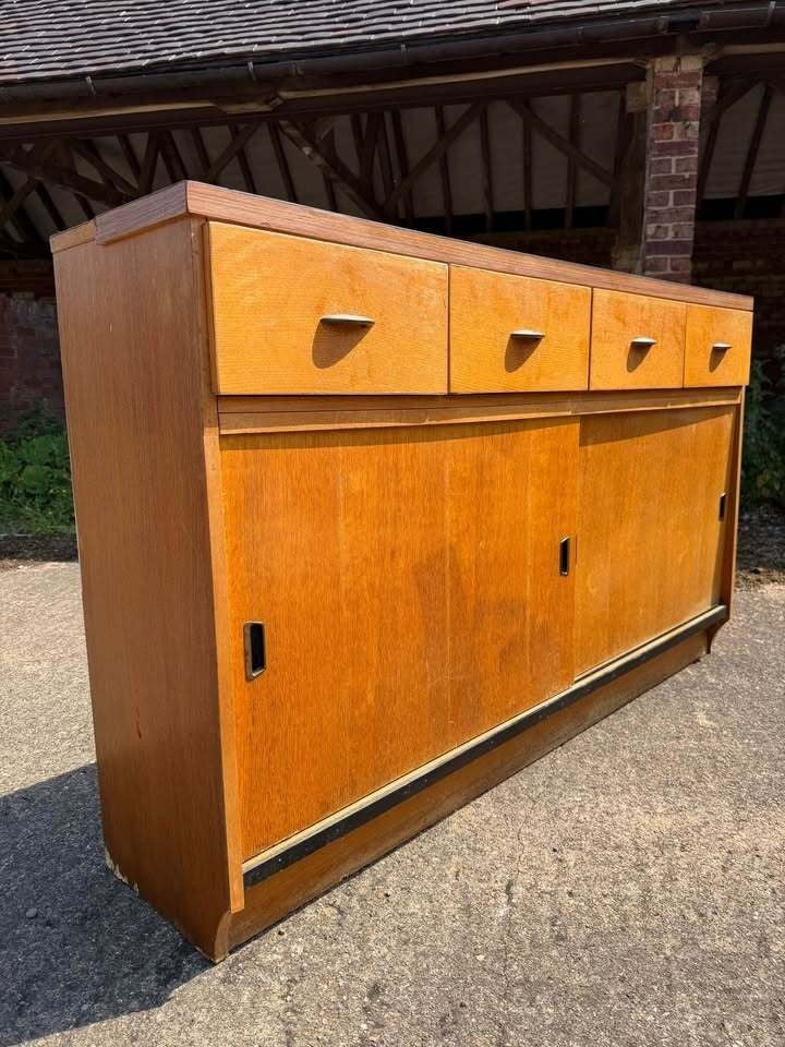 Vintage Mid Century Retro 1960’s Shop Teak Counter Kitchen Unit Kitchen Pantry Larder