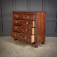 Antique Flame Mahogany Scottish Chest of Drawers