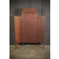 Vintage Edwardian Marquetry Inlaid Mahogany Glazed Display Cabinet
