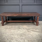 Mahogany & Leather Vintage Coffee Table