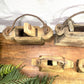 Vintage Indian Rustic Wabi Sabi Hand Carved Teak Wooden Oil Lantern Container