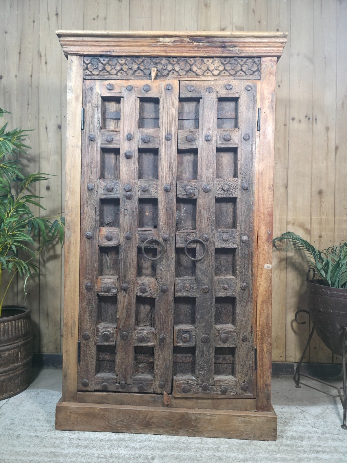 Vintage Rustic Wooden Free Standing Cupboard Drinks Cabinet