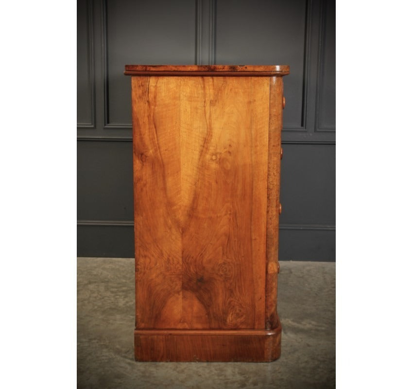 Vintage Victorian Burr Oak Chest Of Drawers