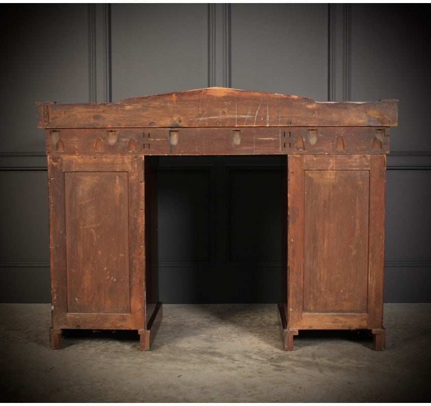 Flame Mahogany Vintage Pedestal Sideboard