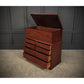 Vintage Georgian Blanket Box On Chest of Drawers