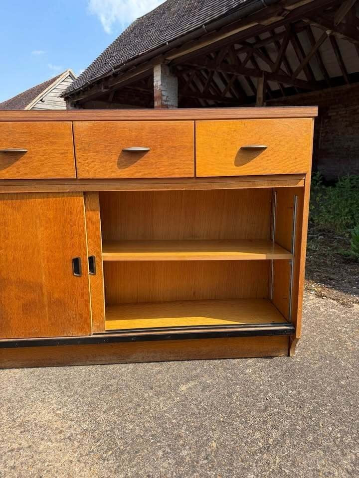 Vintage Mid Century Retro 1960’s Shop Teak Counter Kitchen Unit Kitchen Pantry Larder