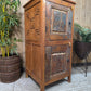Tall Vintage Indian Wooden Free Standing Bathroom Kitchen Cupboard Cabinet