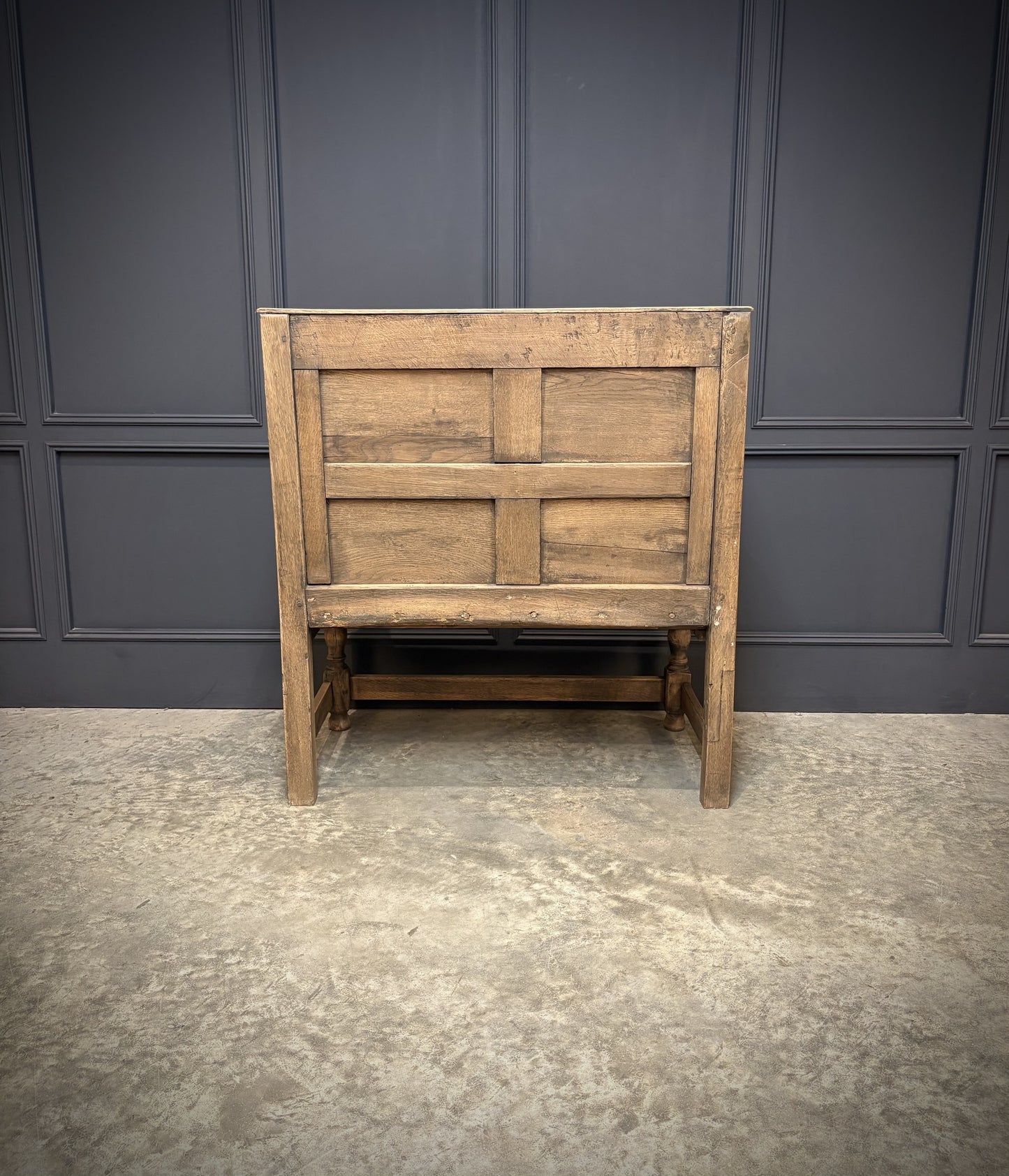 18th Century Antique Carved Bleached Oak Bench