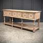 Vintage Bleached Carved Oak Potboard Dresser Sideboard