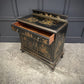 Vintage Chinoiserie Black Lacquered Japanned Sideboard