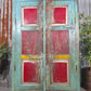 Vintage Reclaimed Indian Free Standing Solid Wooden House Keepers Linen Cupboard